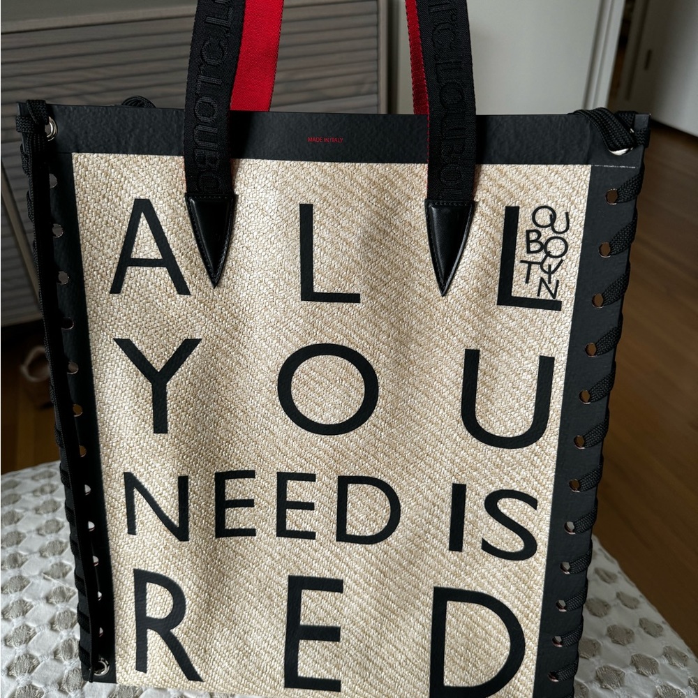 Christian Louboutin Cabalace Canvas Leather Bag